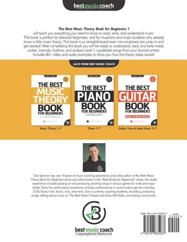 The Best Music Theory Book for Beginners 1: A Guide for Everyone: How to Read, Write, and Understand Music (The Best Music Theory Books for Beginners)