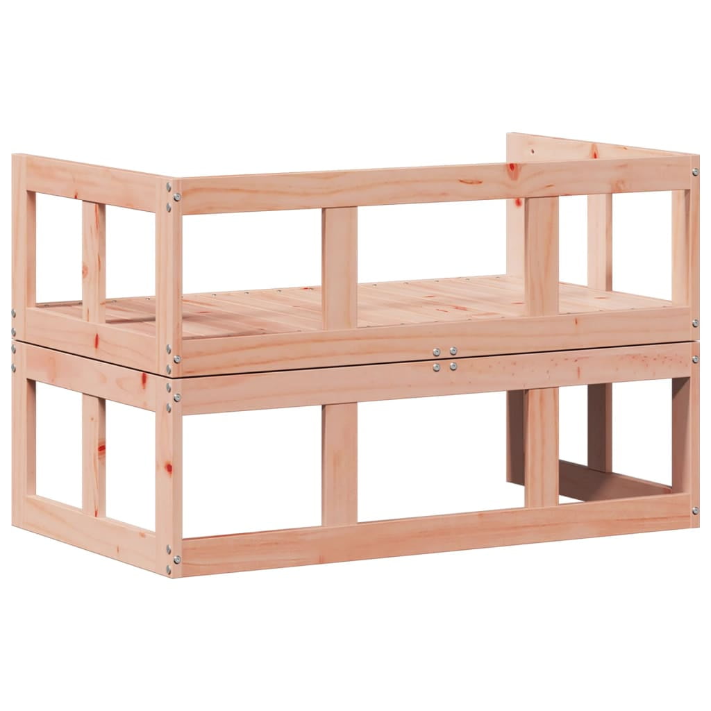 vidaXL Garden Sofa Bench Natural wood Solid Douglas wood Extendable