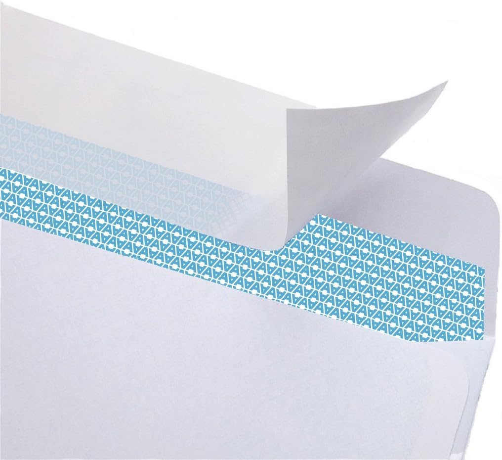 Aimoh #10 Security SelfSeal Envelopes – 20 Qty |No Window, EnveGuard, 4⅛ x 9½", White, 24 LB, 20 Count (34120)