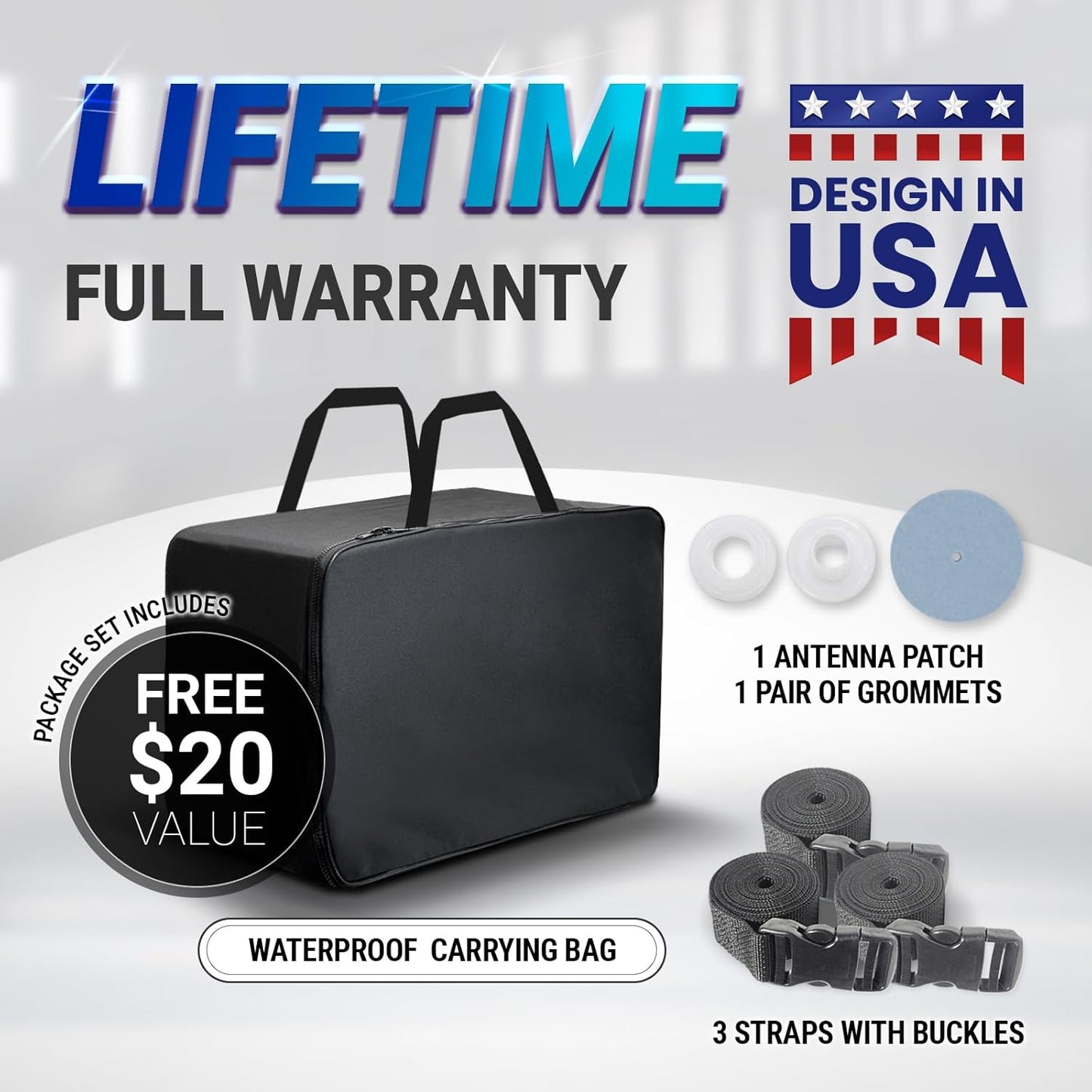 iCarCover Custom Car Cover for Chevy Chevelle 2-Door, 4-Door (1964-1972) Waterproof All Weather Rain Snow UV Sun Protector Full Exterior Indoor Outdoor Car Cover (Stripe - Gray/Black)