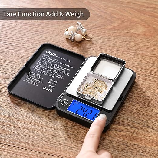 Vitafit Smart Body Fat monitros and 500g Digital Pocket Scale