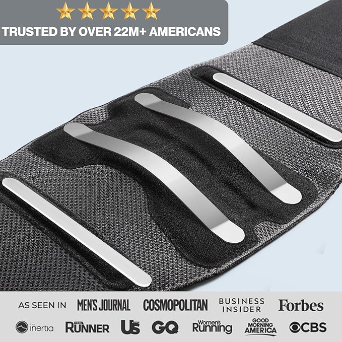 NEENCA Lower Back Brace for Lower Back Pain Relief, Medical Grade Lumbar Support Belt for Women Men, Herniated Disc,Lumbar Strain,Sciatica, Scoliosis (Black, Medium)