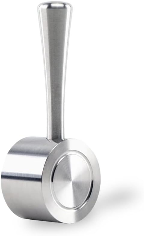 CREMA Coffee Products Replacement Steam Lever for Breville Espresso Machines | Ergonomic Stainless Steel Design | Compatible with Barista Express, Infuser, Barista Pro | Easy Grip | Silver Finish