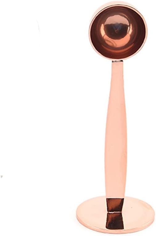 Coffee Scoops, 1 PC 15 ML (1 TPSP) Rose Gold 304 Stainless Steel Espresso Coffee Measuring Spoon 1 Tablespoon Measure Spoon with Pressed Bottom Fits Coffee Container for Ground Coffee Tea Salt
