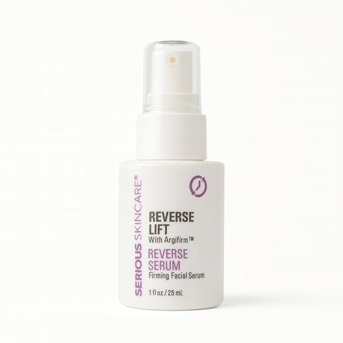 Reverse Lift Firming Facial Serum, Visibly Firm, Tone & Tighten Skin, Hydrating Anti-Aging Peptides, Reduce Wrinkles, Sagging Face and Neck, Serious Skincare, 1 oz