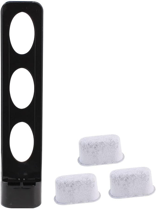 Replacement Parts Water Filter Holder with 3 Pack Charcoal Water Filters,Compatible with cuisinart Coffee Maker (black)