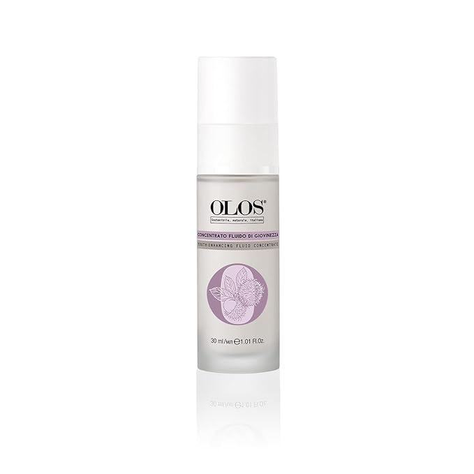 Olos Youth-Enhancing Fluid Concentrate, 1.01 oz - Face Serum with Silky Texture - Serum for Supple Skin - Anti Aging with Vitamin E