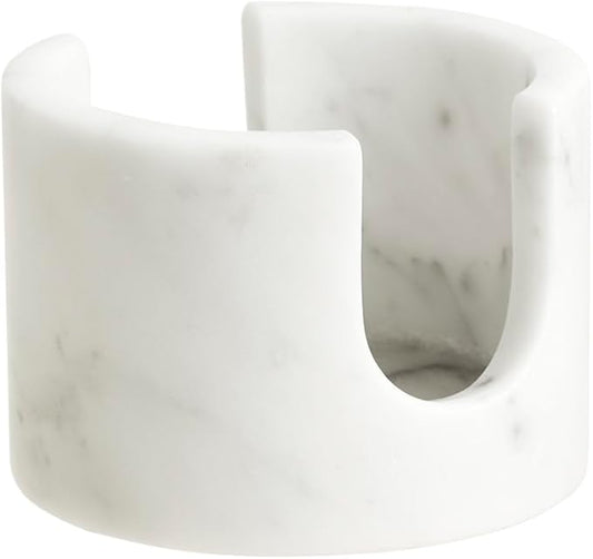 Natural Carrara White Marble Sponge Holder for Kitchen Sink Counter，Kitchen Stone Drying Rack for Countertop