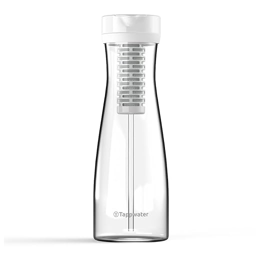 Tappwater Premium Water Filter Pitcher PitcherPro with SMR - 1,45L Glass Water Pitcher, Instant Filtration with Added Essential Minerals, removes limescale and +80 substances, Elegant Design
