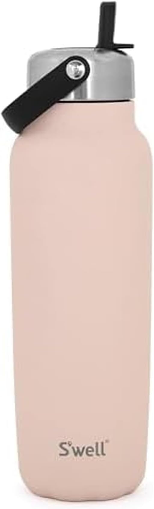 S'well Recycled Stainless Steel Explorer with Flip Straw Lid and Handle, 40oz, Himalayan Salt, Triple Layered Vacuum Insulated Containers Keeps Drinks Cold for 54 Hours and Hot for 12