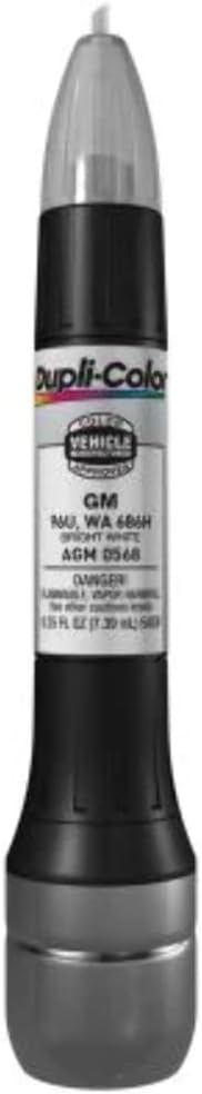 Dupli-Color AGM0568 Scratch Fix All-In-1 Exact-Match Automotive Touch-Up Paint – General Motors Bright White – 0.25 oz. Paint Pen