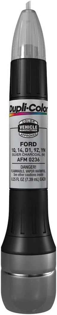 Dupli-Color AFM0236 Scratch Fix All-In-1 Exact-Match Automotive Touch-Up Paint – Ford Silver Charcoal – 0.25 oz. Paint Pen