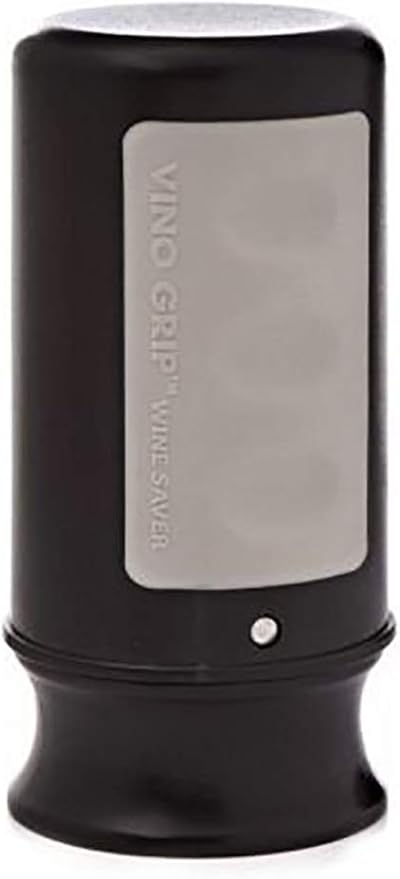 Franmara Vino Wine Saver Vacuum Pump and Stopper, Black, (Pack of 1) Rubberised Panel for Better Gripping