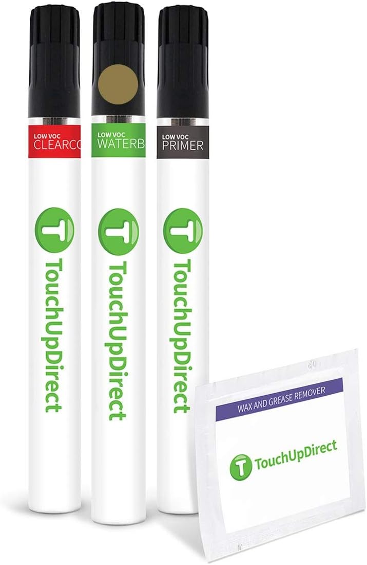 TouchUpDirect 4T3 Bronze/Pyrite Metallic Compatible with Toyota Exact Match Touch Up Paint Brush - Preferred Kit