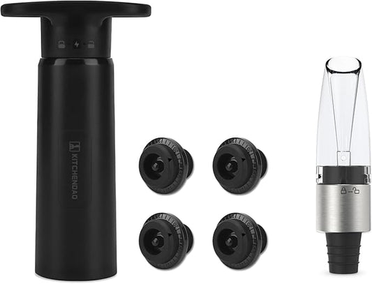 KITCHENDAO Wine Saver Pump and Wine Aerator Pourer