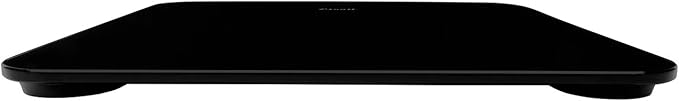 Escali Digital Glass Bath Scale for Body Weight, Bathroom Body Scale, High Capacity of 400 lb, Battery Included, Slim Black