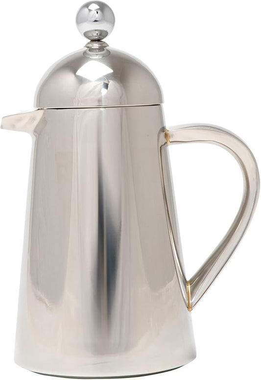 La Cafetière Havana Stainless Steel Double Walled Cafetière, Eight Cup, Gift Boxed, Silver