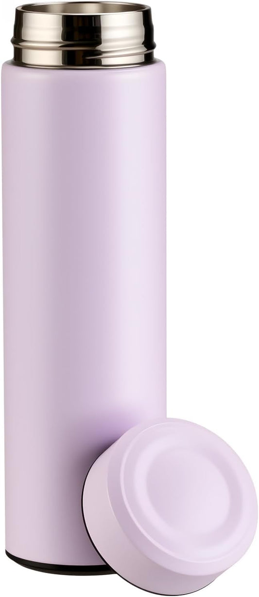 PARACITY Insulated Water Bottle,15 oz Stainless Steel Thermal mug, Double Wall Vacuum Water Bottle, Metal Water Bottle Keeps Hot for 12 Hrs, Cold for 24 Hrs, for Coffee, Drinks(pink)
