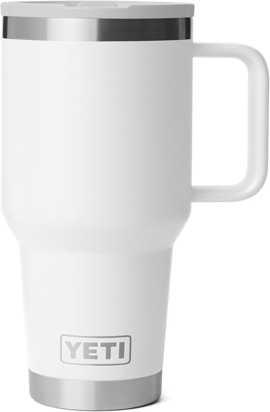 YETI Rambler 30 oz Travel Mug, Stainless Steel, Vacuum Insulated with Stronghold Lid