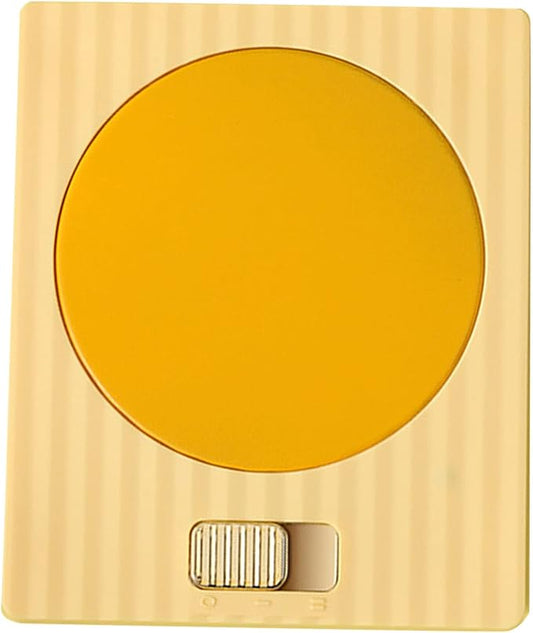 VINGVO Beverage Warmer, 220V USB 13W Desk Cup Warmer for Cake (Yellow)