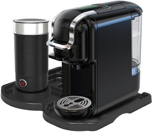 Multi-Capsule Coffee Maker, Hot/Cold Coffee Maker, Milk, ESE Pod Ground Coffee, Cafeteria, 19 Bar, 5 in 1 (Color : H2B M1A Tray BK, Size : CHINA_EU)