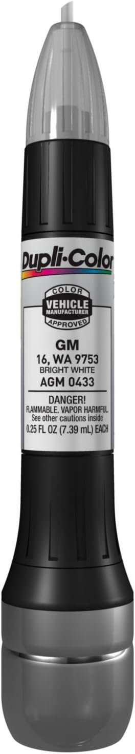 Dupli-Color AGM0433 Scratch Fix All-In-1 Exact-Match Automotive Touch-Up Paint – General Motors Bright White – 0.25 oz. Paint Pen
