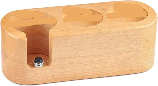 Walnut Wood Coffee Filter Holder, Espresso Tamper Mat Stand, Coffee Maker Support Base Rack, Barista Accessories(Dull)