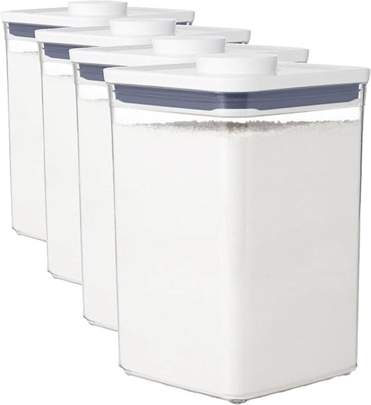 OXO Good Grips POP Container - 4.4 Qt/4.2 L,Airtight Food Storage Containers,(Pack of 4)