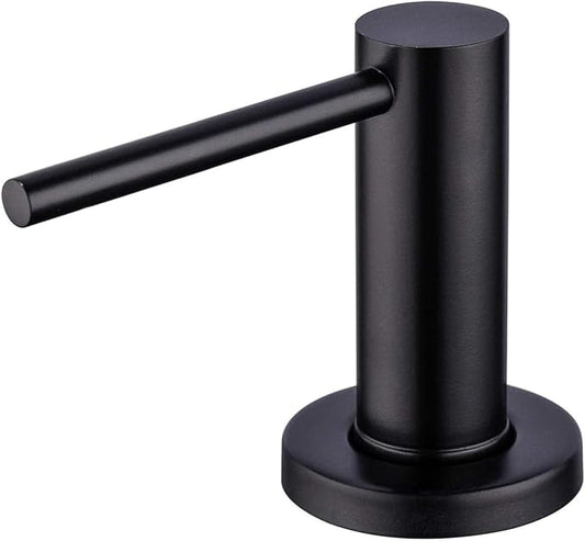 Soap Dispenser for Kitchean Sink, Built in Black Soap Dispenser Stainless Steel Soap Pump with 40" Extension Tube and 500ml Bottle Easy to Refill