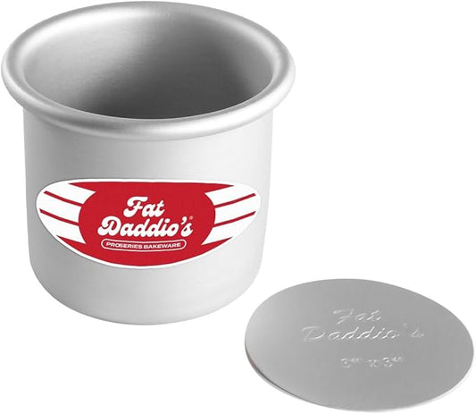 Fat Daddio's Round Cheesecake Pan, 3 x 3 Inch, Silver