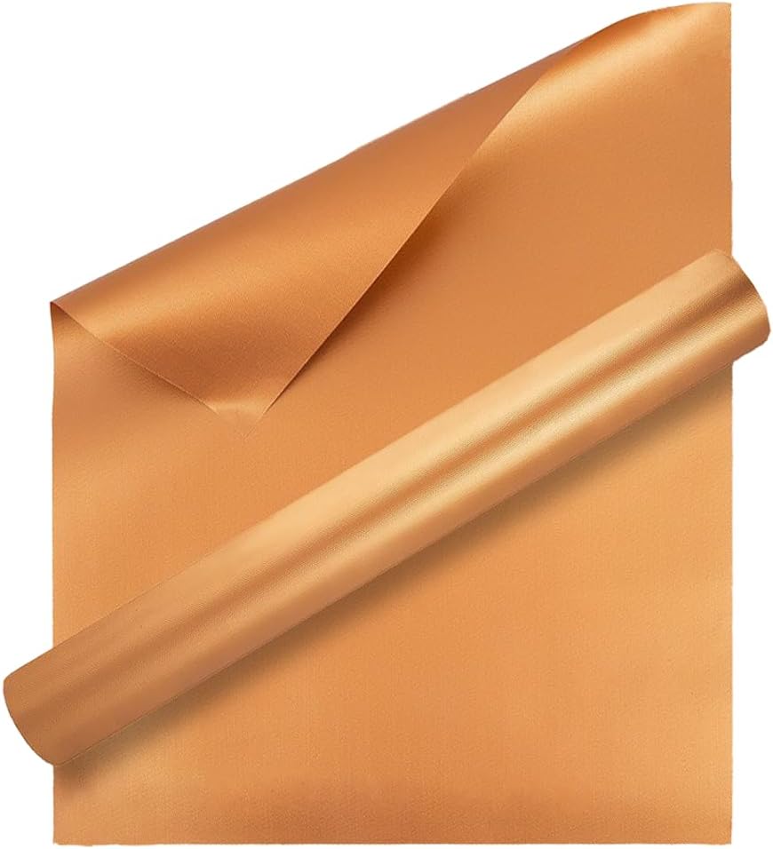 2 Extra Large Copper Grill and Bake Mats - Best Gift - 17 X 23 inches Non Stick Mats for BBQ Griddle Baking, Reusable and Easy to Clean
