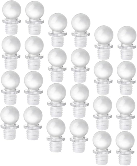24pcs Glass Ball Wine Stoppers Convenient Sealing for Wine Bottles and Glass Portable Design for Easy Use and Travel