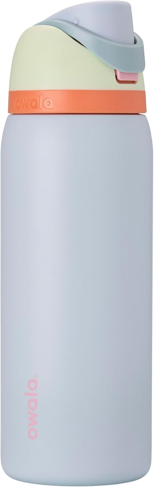 Owala FreeSip Insulated Stainless Steel Water Bottle with Straw for Sports, Travel, and School BPA-Free Sports Water Bottle, 32 oz, Beach House