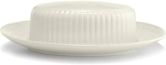 Mikasa Italian Countryside Covered Butter Dish, White