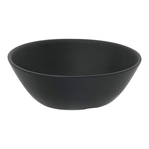 Carlisle FoodService Products Ridge Reusable Plastic Bowl Soup Bowl for Home and Restaurant, Melamine, 8 Ounces, Slate