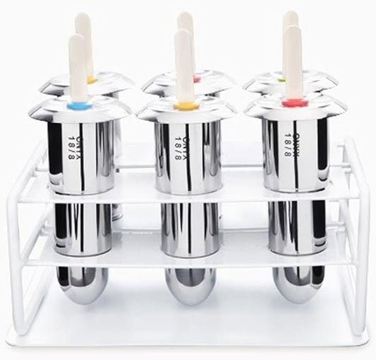 Onyx 18/8 Stainless Steel Popsicle Mold, Set of 6