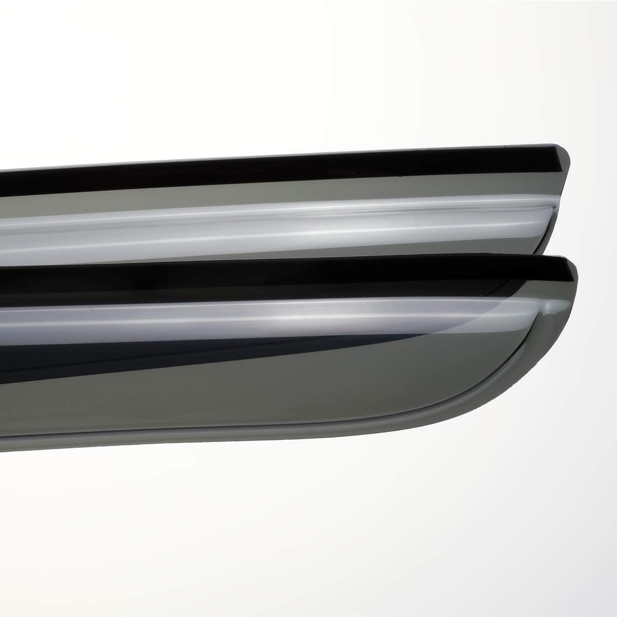 4pcs Outside Mount Style Window Rain Guards Durable Side Wind Deflectors Dark Smoke Nice Window Visors Fit For 2001-2005 TOYOTA RAV4