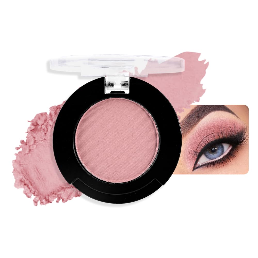 Monochrome Matte Eyeshadow Makeup Palette, Highly Pigmented Cocoa Red Color Eyeshadow Palette,Matte Pressed Powder Eye shadow Makeup,Single Vegan Eye Shadow,Daily Evening Women Girls Eyeshadow Gift13#