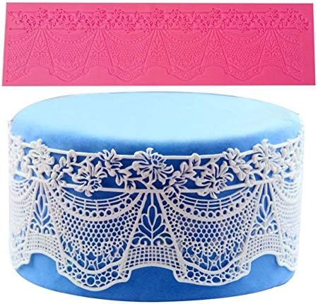 Cake Lace Mold, Lace Fondant Molds Silicone Lace Molds for Cake Decorating, cupcake top decoration