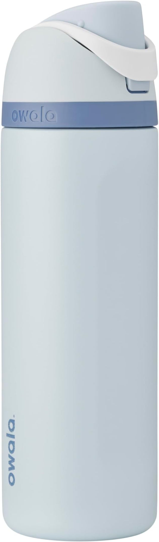 Owala Disney Princess FreeSip Insulated Stainless Steel Water Bottle with Straw for Sports and Travel, BPA-Free Sports Water Bottle, 24 oz, Cinderella