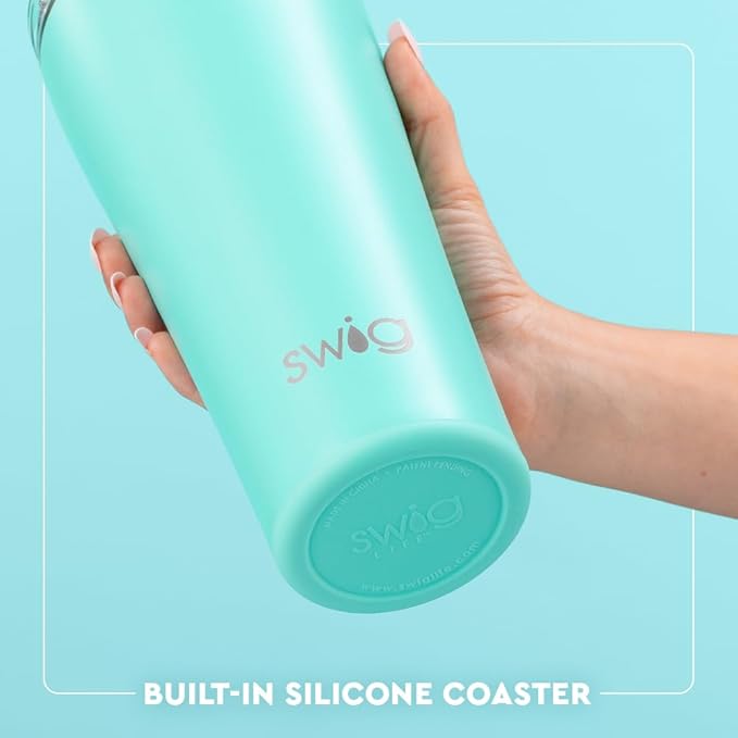 Swiglife 32oz Insulated Tumbler, Travel Coffee Tumbler with Lid, Cup Holder Friendly, Stainless Steel Travel Coffee Mug, Nurse Tumbler, Nurse Gifts for Women (Scrub Life)