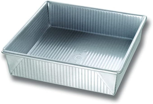 USA Pan Bakeware Nonstick Square Cake Pan,9 Inch,Aluminized Steel,(Pack of 6)