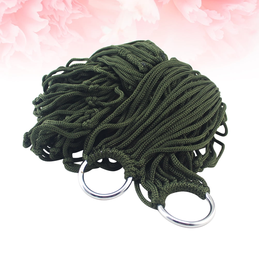 Raindrops 1Pack Nylon Hammock Bed for Camping and Hiking with Green Color 11.8*3.1*0.2in