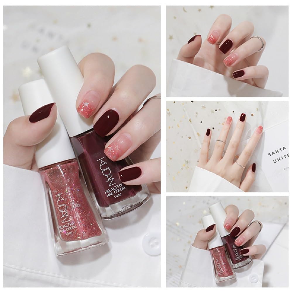 Nail Polish set - Nail Lacquer Quick Dry, Full Size, Vibrant, Colorful, Trendy, Glitter, Glossy, Metallic, Matte Nail Art Nail Shades (N17 pale pink, 52g)