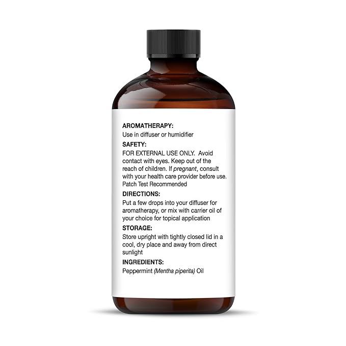 MAJESTIC PURE Peppermint Essential Oil with Glass Dropper | 100% Pure and Natural Peppermint Oil | Premium Grade Essential Oils for Diffusers, Skin, Aromatherapy, Massage | 2 Fl Oz