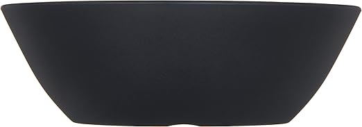 Carlisle FoodService Products Ridge Reusable Plastic Bowl for Home and Restaurant, Melamine, 22 Ounces, Slate, (Pack of 12)