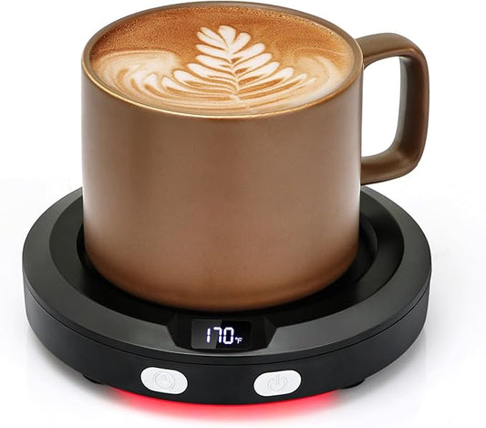 VOBAGA Coffee Mug Warmer with 2-12H Auto Shut Off & 3 Temperature Setting for Desk Candle Warmer Plate Coffee Accessories Gift（No Mug）