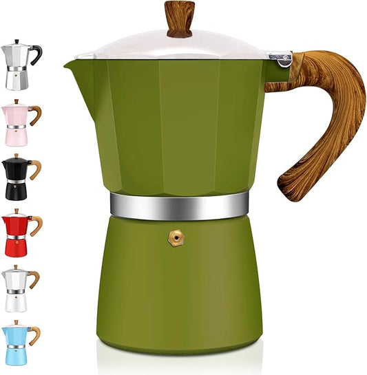 12 Cup Aluminum Espresso Stovetop Moka Pot Express Coffee Maker Percolator Italian Classic Mocha Coffee Machine for Italian and Cuban Cafe Brewing for Home & Camping 600ml 20oz