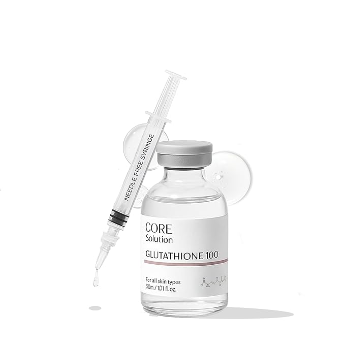 Glutathione 100 Ampoule - Fragrance Free Korean Skin Care Serum with Glutathione for Tone Support & Visible Clarity - Lightweight Brightening Serum, Suitable for Regular Skincare Routine