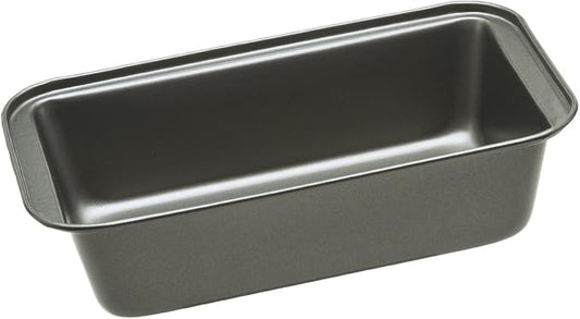 Ecolution Bakeins Large Loaf Pan – PFOA, BPA, and PTFE Free Non-Stick Coating – Heavy Duty Carbon Steel – Dishwasher Safe – Gray – 9.25” x 5.125” x 2.75”